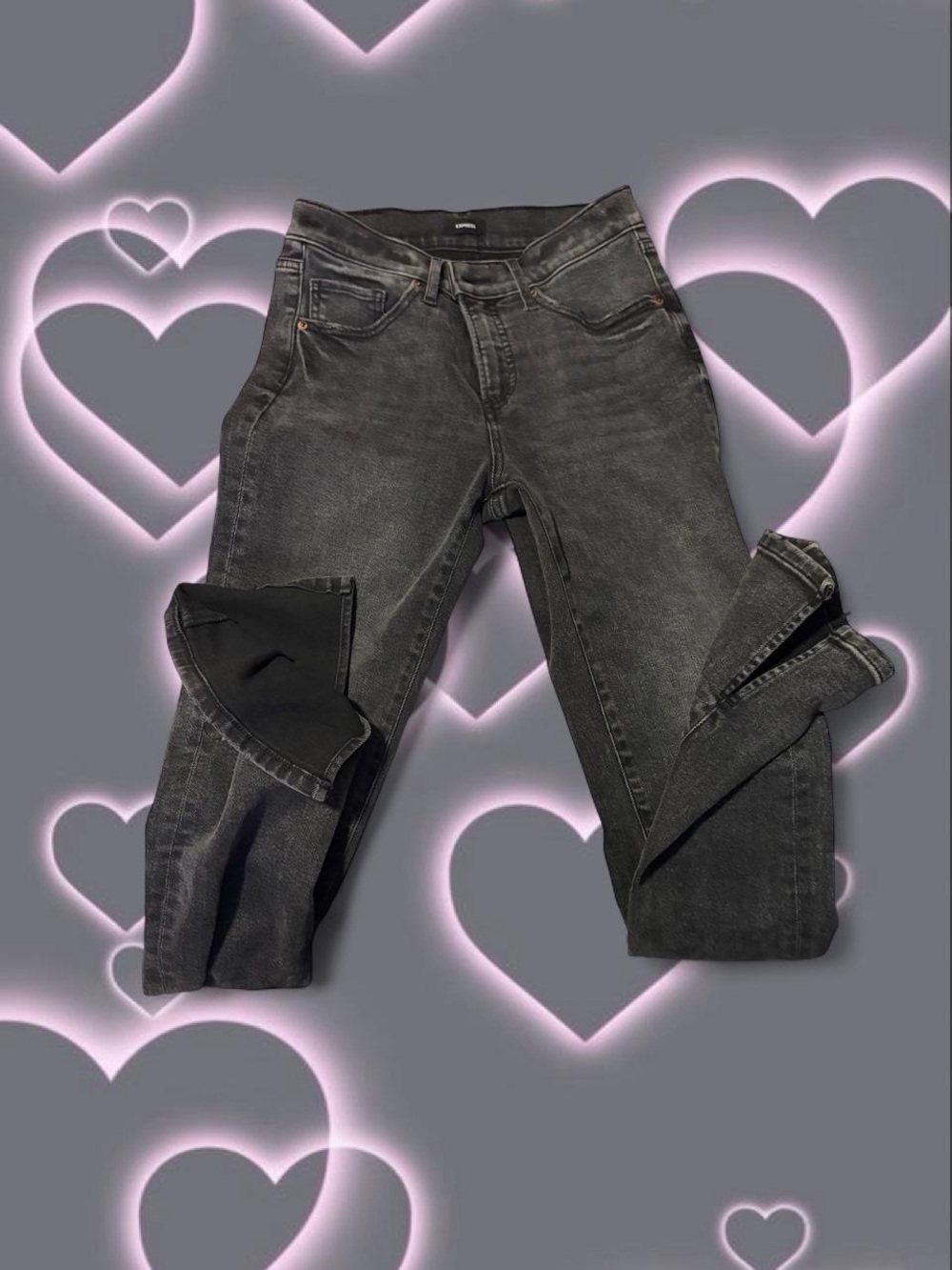 Skyscraper Black Flare Jeans Mid Rise Hyper Sculpt Stretch